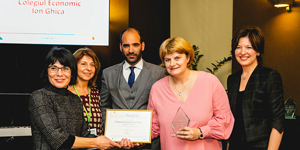Colegiul Economic Ion Ghica din Târgoviște a fost premiat la competiția europeană „Școala Antreprenorială a anului 2017”