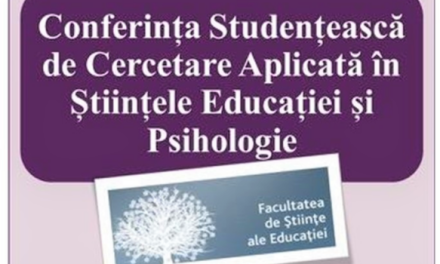Universitatea „Ștefan cel Mare” din Suceava organizează Conferința Studențească de Cercetare Aplicată în Științele Educației și Psihologie