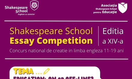 Se dă startul înscrierilor la Shakespeare School Essay Competition – ediția #14!