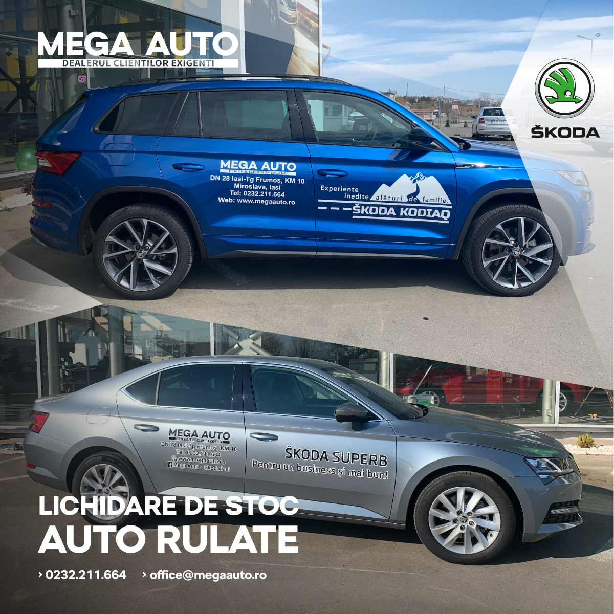 Lichidare de stoc Auto Rulate la Mega Auto – ŠKODA Iași