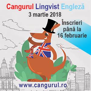 Au început înscrierile la Cangurul Lingvist – Engleză