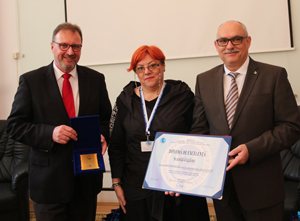 Preşedintele districtului Tübingen  din Germania şi rectorul Universităţii din Rottenburg au vizitat Universitatea de Vest „Vasile Goldiş” din Arad